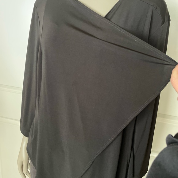 NWT Connected Apparel Open Front Black Cover-Up Jacket - Picture 2 of 6